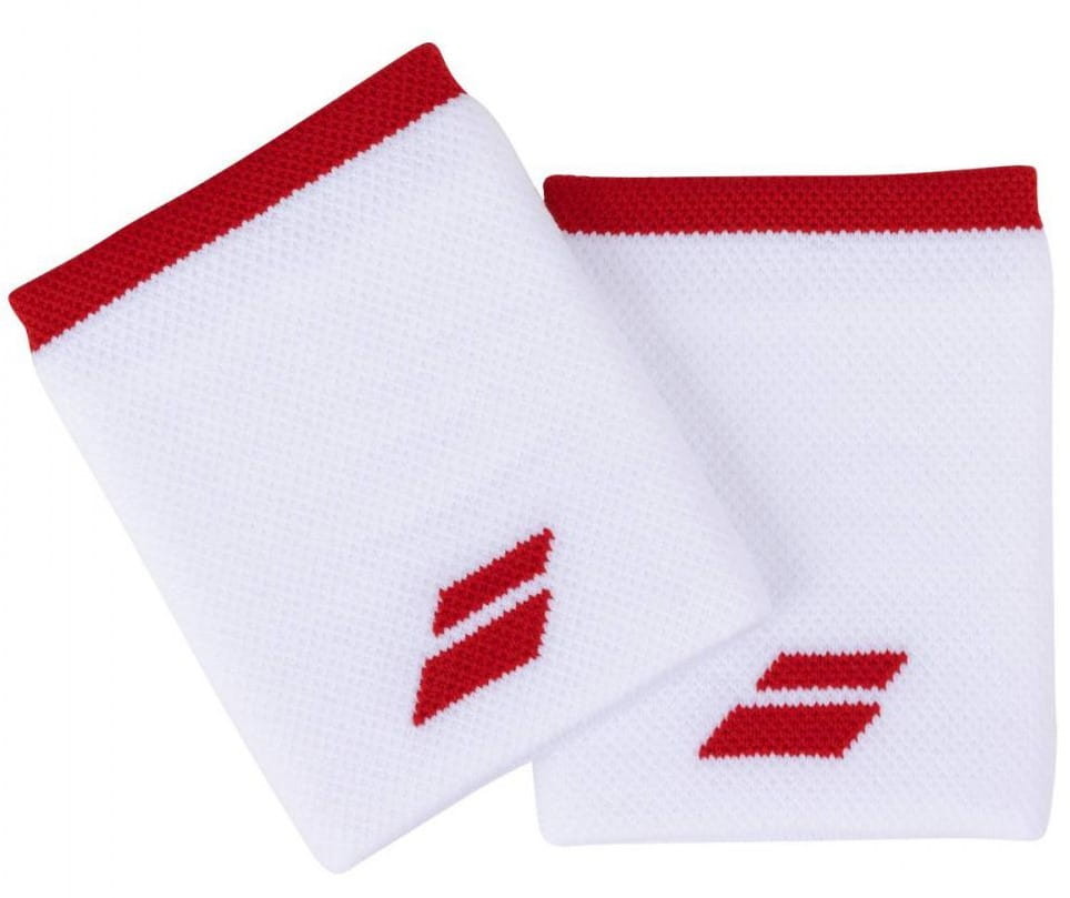 Babolat Jumbo Wristband (2 szt.) - white/fiesta red 5UA1262-1043