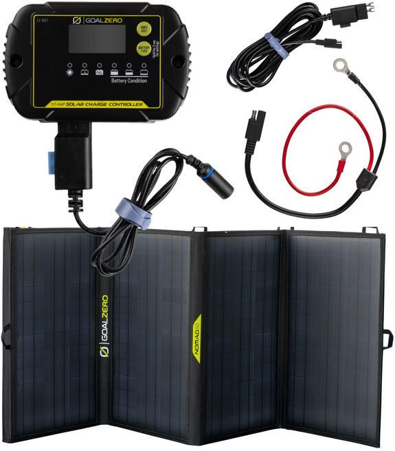 Goal Zero Kontroler ładowania 10A (opcja ringi) w zestawie z panelem solarnym Nomad 50 KIT 96100 + 98370 + 98375 + 11920