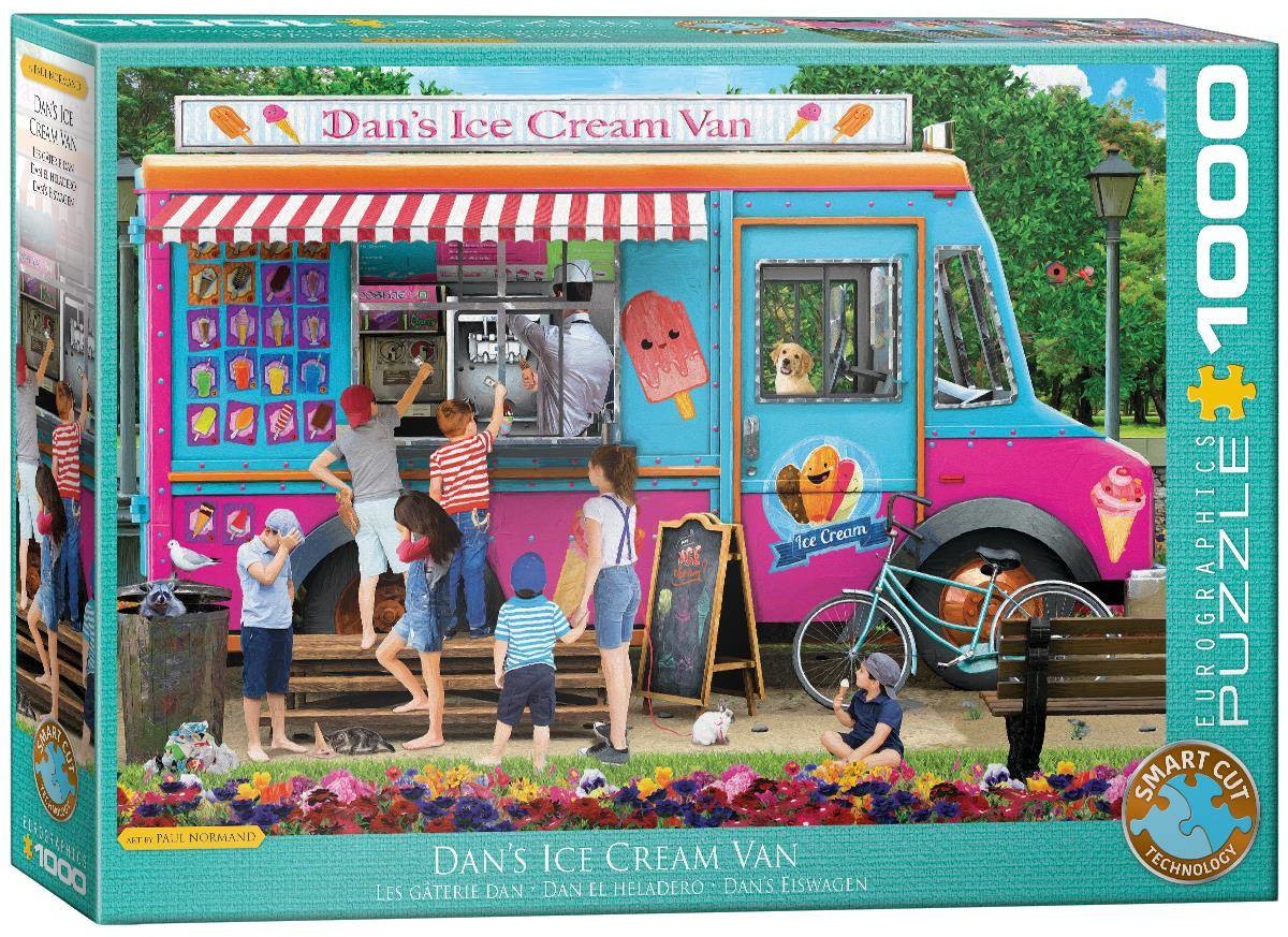 Eurographics Puzzle 1000 Dan's Ice Cream Van by Normand 6000-5519 -