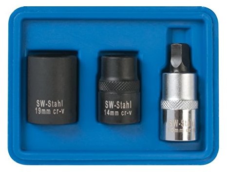SW-Stahl SW-Stal specjalna zacisku hamulcowego zestaw 5-kątne, 3-częściowy, 01448l 01448L