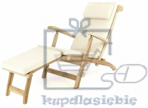 Divero drewniany florencki drewniany leżak + poduszka