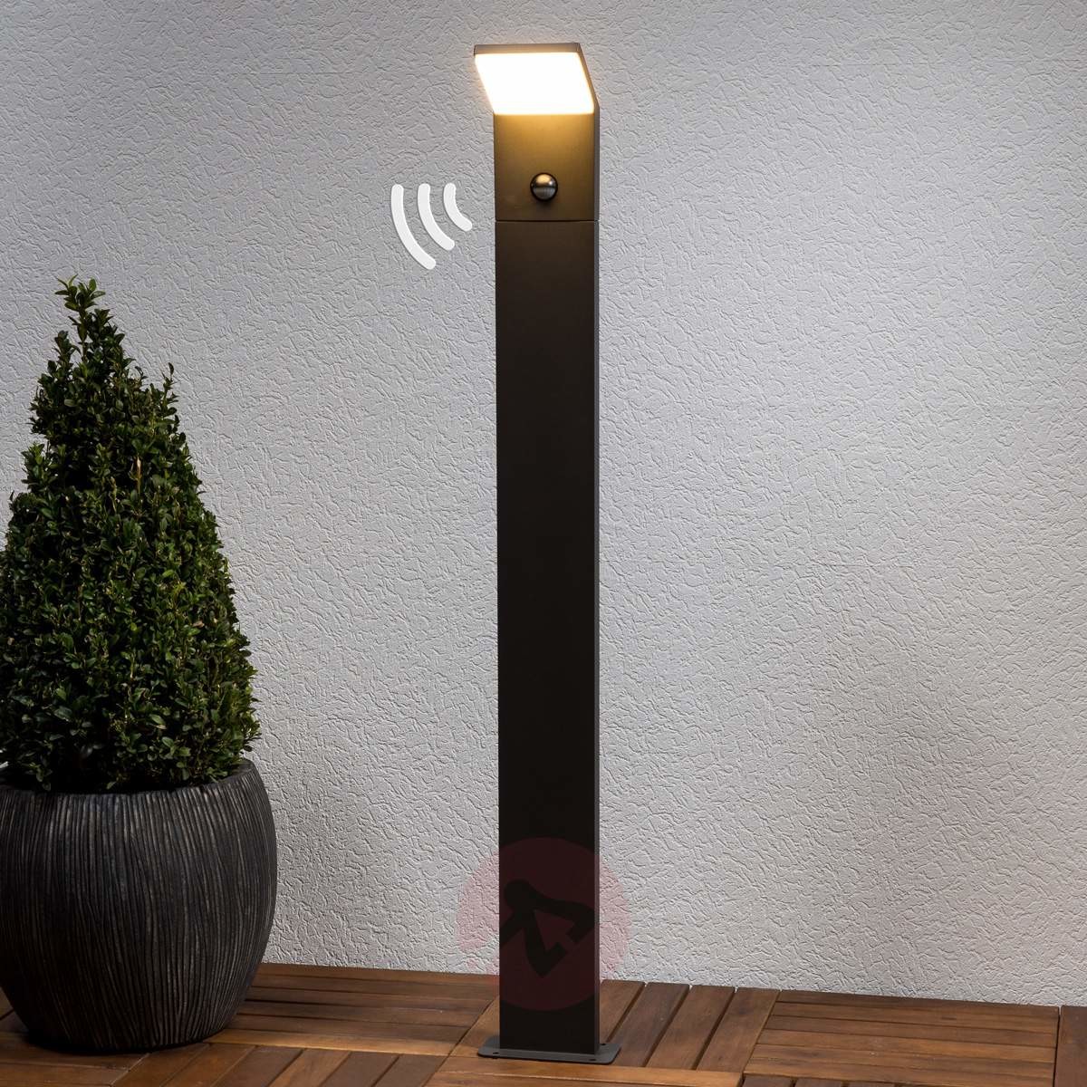 Lampenwelt Oświetlenie ścieżek LED NEVIO z czujn ruchu