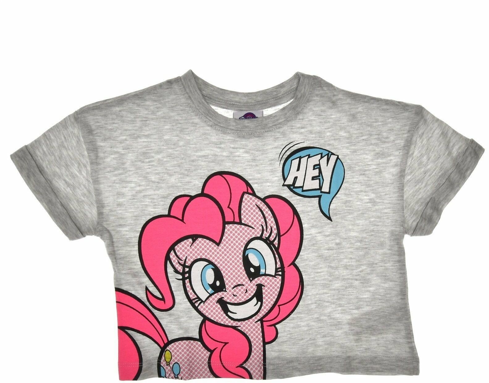 Little Licencja Krótki T-shirt dziecięcy My Pony szary 22509