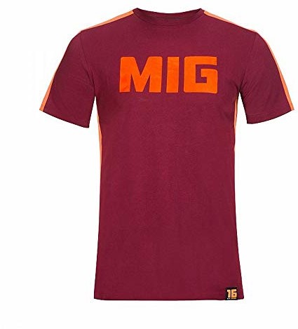 Valentino Rossi Vr46 Andrea Migno, T-shirt męski, Bordeaux, XL GRU-CB0389-GR/41/-
