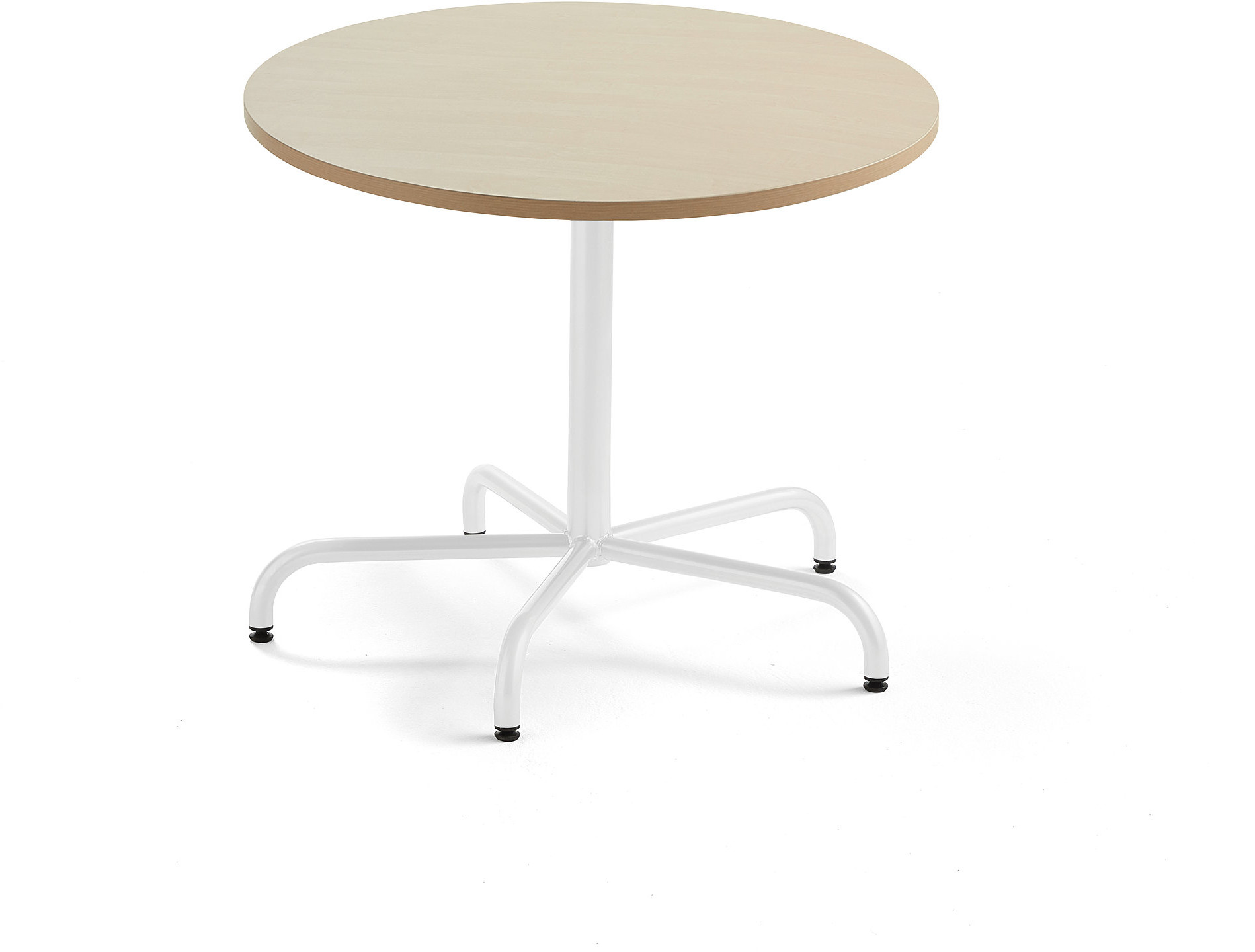 AJ Produkty Stół PLURAL,  900x720 mm, HPL, brzoza, biały