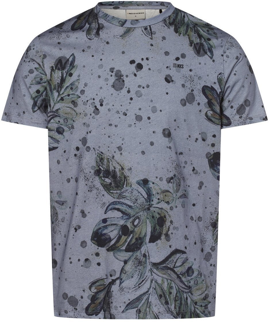 No Excess No Excess - T-shirt męski, niebieski|wielokolorowy