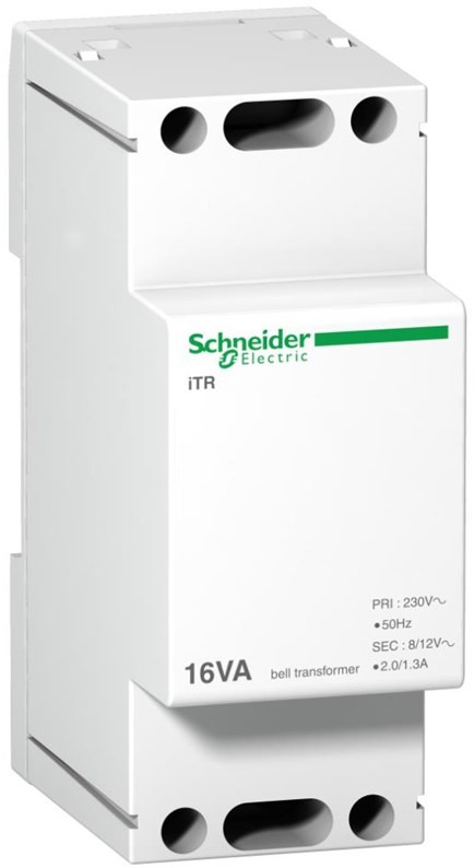 SCHNEIDER Bell transformer 16va 230vca 8..12vca A9A15212