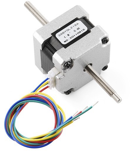 Pololu Silnik krokowy 39BYGL215A z gwintowanym wałem 12V/ 0.4A/ 0.20Nm MOT-02111