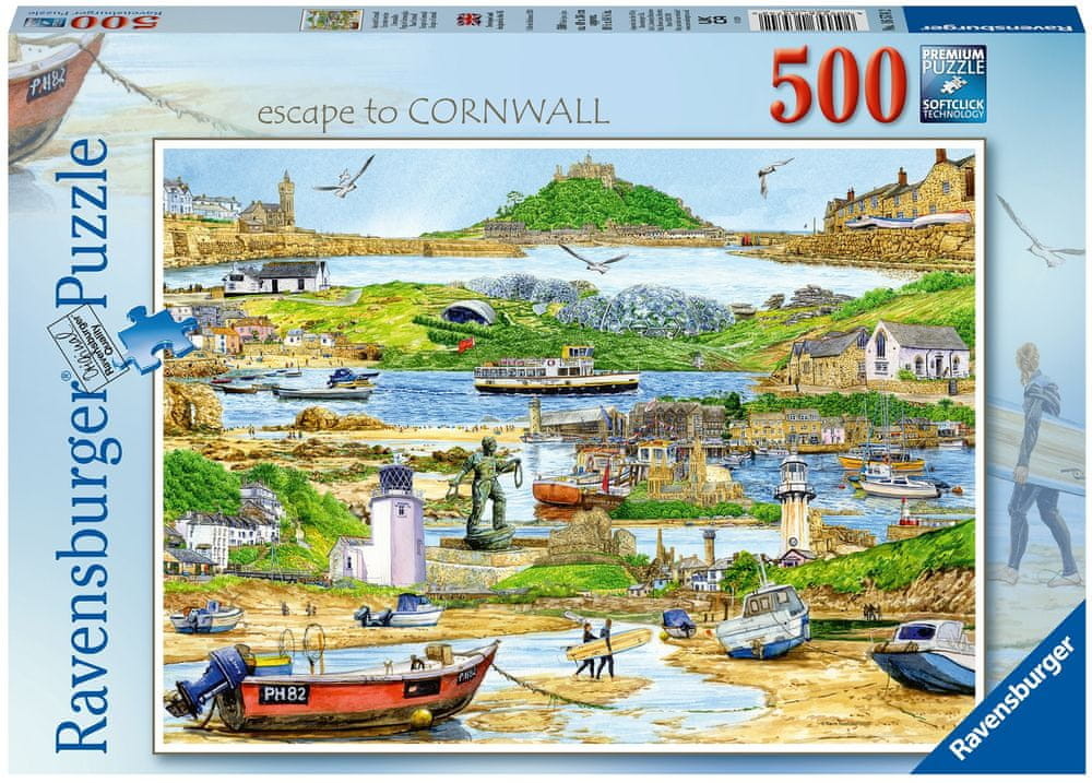 Ravensburger puzzle Ucieczka do Kornwalii 500 elementów # z wartością produktów powyżej 89zł!