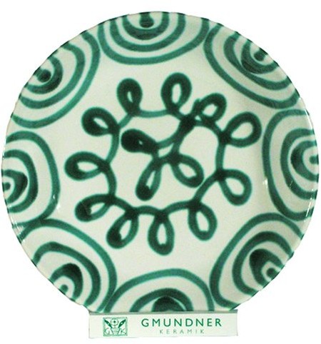 Gmundner Keramik Gmundner ceramika manufaktura 0100tscu20 gruengeflammt talerz do zupy Cup, średnica 20 cm 0100TSCU20