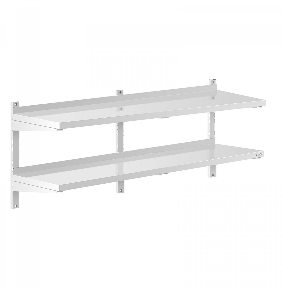 Royal Catering Półka wisząca - 150 cm - 2 blaty - RCWR-1500.4 RCWR-1500.4