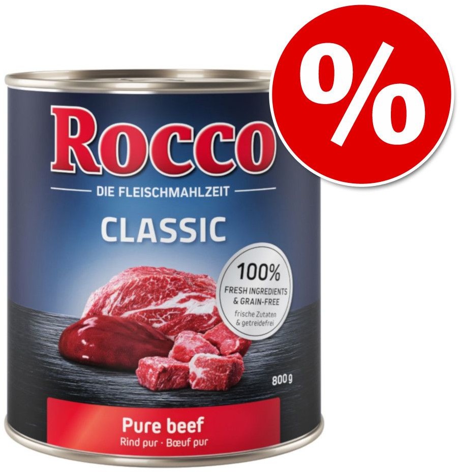 Rocco 19 + 5 gratis! Classic 24 x 800 g Wołowina z dziczyzną