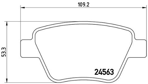 BREMBO Zestaw klocków hamulcowych, hamulce tarczowe P 85 114