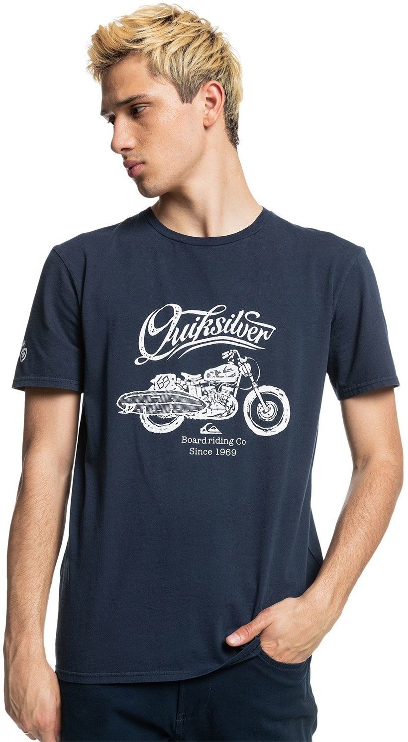 Quiksilver t-shirt TOP OF THE HOUR TEE Navy Blazer BYJ0