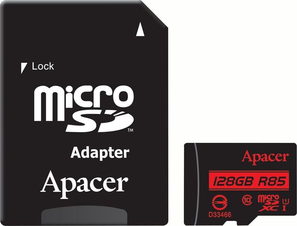 Apacer Karta Secure Digital MicroSDXC 128 GB Class 10 UHS-I/U1 AP128GMCSX10U5-R AP128GMCSX10U5-R