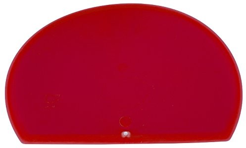 Maya Professional Tools 71916  3 okrągłe łopatka do ciasta, elastyczny, z metalowym i rozpoznawania rentgenowskie, FBK/Higiena żywności, 160 MM X 125 MM X 1,65 MM, czerwony 71916-3