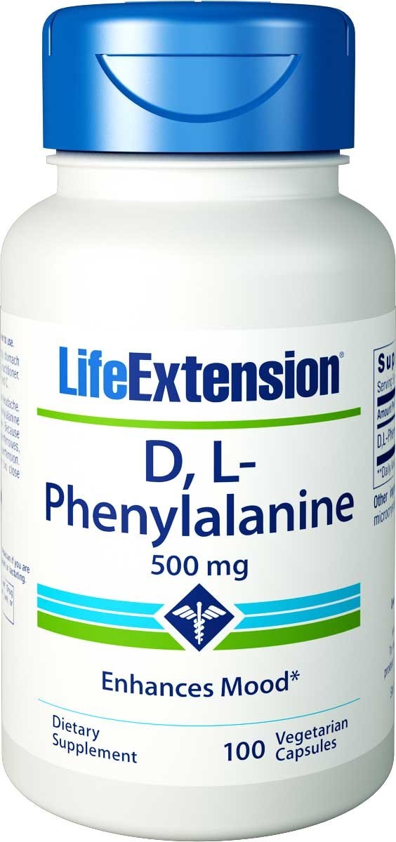 Life Extension DL - Fenyloalanina, 100 kaps.