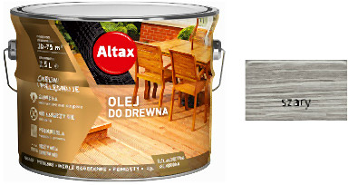 Altax olej do drewna, szary, 2.5 l
