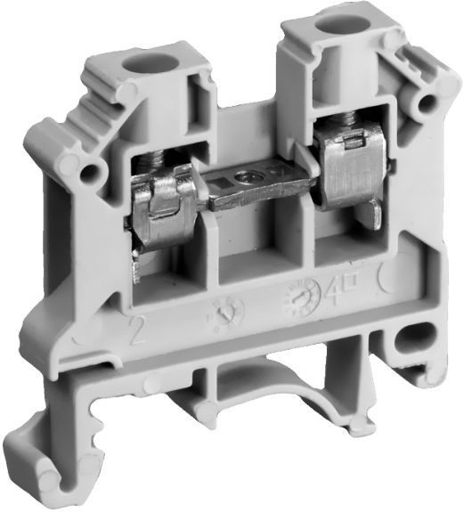 Simet Złączka szynowa 2-przewodowa 4 szary 11321312
