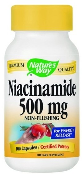 Natures Way Way Niacinamide 500mg niacynamid suplement diety 100 kapsułek
