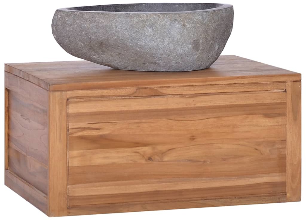 vidaXL Łazienkowa szafka ścienna, 60x45x30 cm, lite drewno tekowe vidaXL