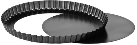 Premier Housewares Premier housewares forma do ciasta o sypkiego dno i dno falistą krawędzią, powłoka zapobiegająca przywieraniu, 28 cm średnica 0104312