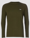 Myprotein MP Men's Performance Long Sleeve T-Shirt - Army Green/Black - S