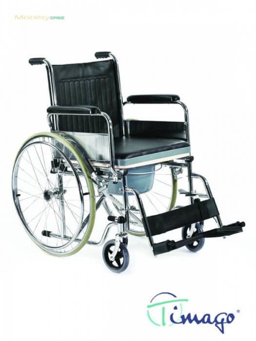 Timago Wózek inwalidzki toaletowy ręczny FS 681 firmy PLW008