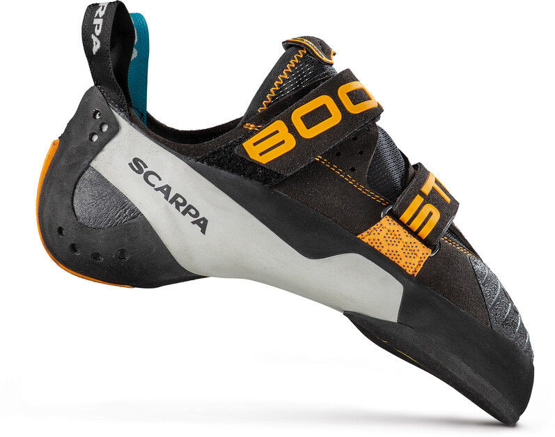 Scarpa Booster Buty wspinaczkowe, black/orange EU 43,5 2020 Buty wspinaczkowe na rzepy 70060-43,5-black/orange