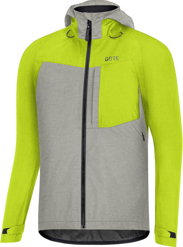 Gore wear WEAR C5 Tex Trail Kurtka z kapturem Mężczyźni, citrus green/terra grey S 2020 Kurtki MTB 100528AR0R03