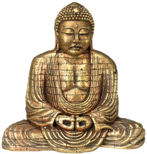 Nobby 28392 Aqua ornaments Budda złota próby, 15.5 X B9.6 X 15.4 cm