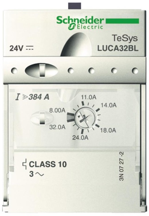 SCHNEIDER Unit 4.5-18a 24vac cl 10 standard LUCA12FU