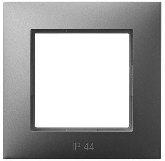 Ospel ARIA Ramka pojedyncza IP44 SZARY MAT ARIA RH-1U/70