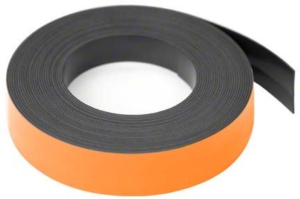first4magnetsTM first4magnets f4mf19o 1 magnetycznych siatka linii Tape, długość 5 m, metalowy, pomarańczowy, o szerokości 19 MM X 0,76 MM grubości F4MF19O-1