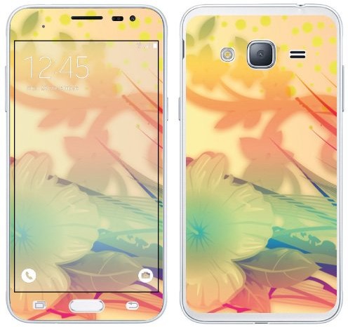 Samsung Royal Sticker Royal tatuaż ścienny RS. 127038 samoprzylepny do Galaxy J3 2016 motyw bukiet sztucznych kwiatów RS.127038