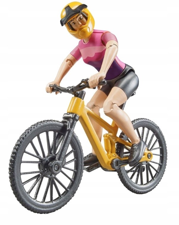 Bruder 63110 Figurka kolarza z rowerem kolarzówka