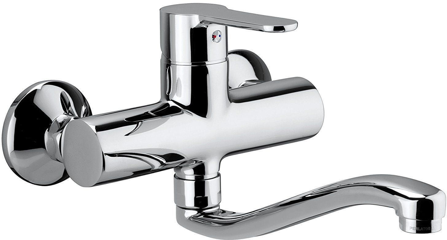 Paffoni Bateria zlewozmywakowa ścienna BLU chrom Rubinetterie BLU161CR