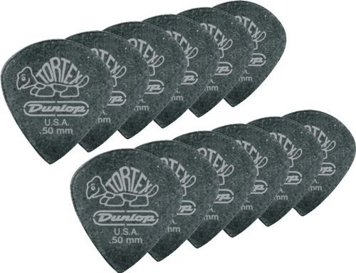 Jim Dunlop tortex Pitch Black Jazz 482 0,50 MM  czarny  12 sztuk 23482050012