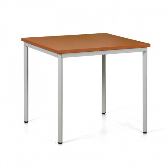 B2B Partner Stół do jadalni TRIVIA, jasnoszara konstrukcja, 800x800 mm, czereśnia 555421