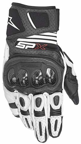 Alpinestars SP X Air Carbon V2 rękawice motocyklowe, czarne/białe, rozmiar XL 356731912- XL