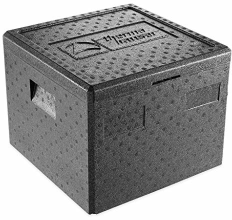 Thermohauser EPP pojemnik termiczny do pizzy, czarny, z pokrywką, 32,5 l 4000249728