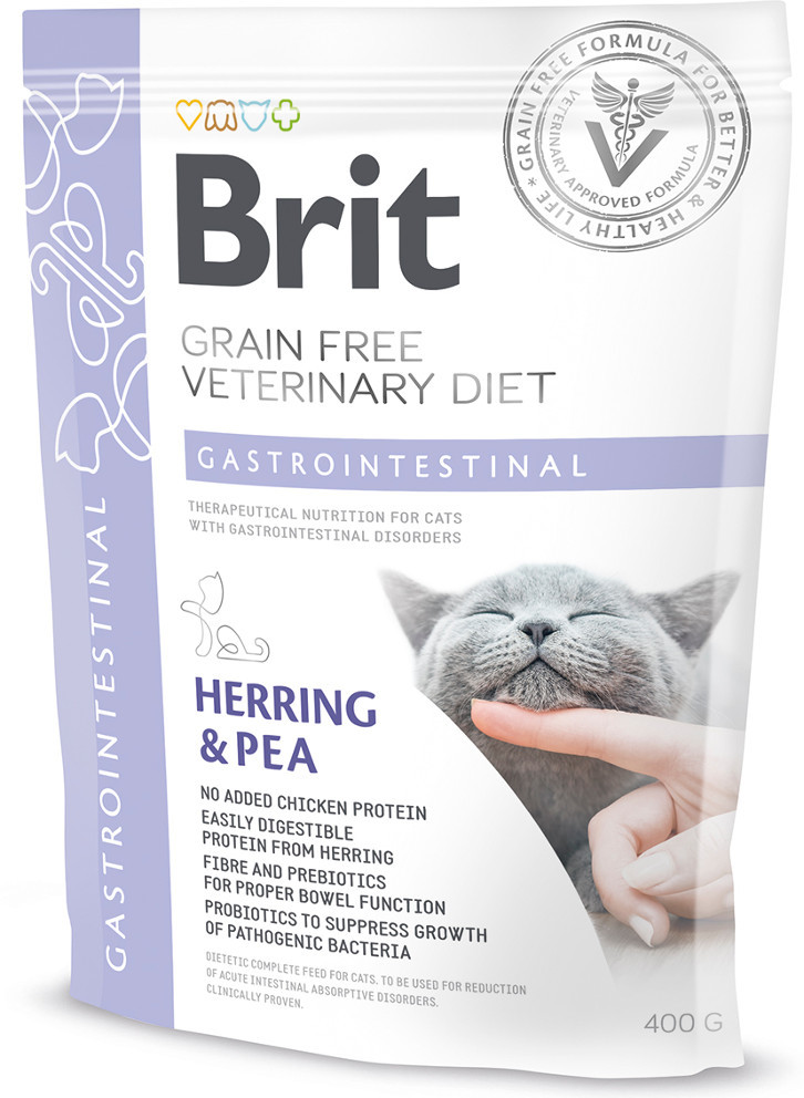 Brit VET Brit Veterinary Diet Gastrointestinal Herring&Pea Sucha Karma dla kota op 400g