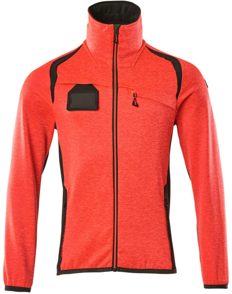 Mascot Męska bluza polarowa Accelerate Safe ostrzegawcza - czerwono-szara, rozmiar 2XL 19403-316-22218-2XL