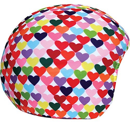 Coolcasc nakładka na kask narciarski Cover Color Hearts CCCC_Multicolore