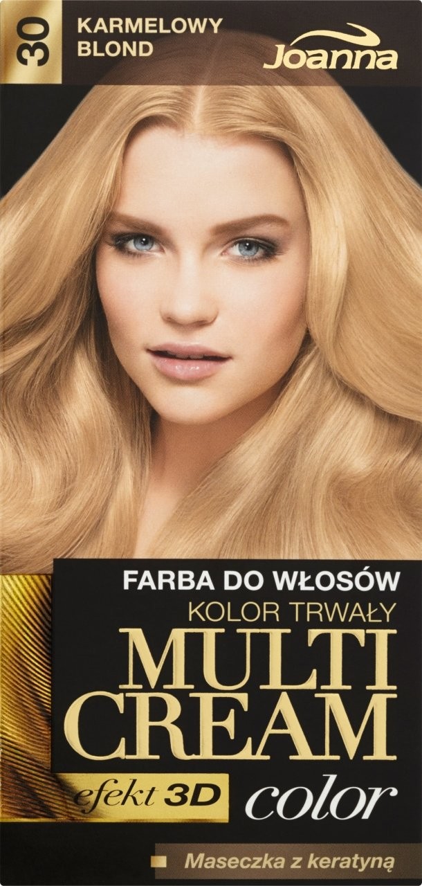Joanna Multi Cream color Farba do włosów 30 Karmelowy blond  59517