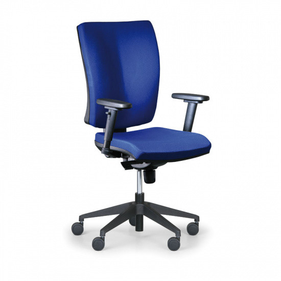 Antares Krzesło biurowe LEON PLUS, niebieski - z podłokietnikami 280013