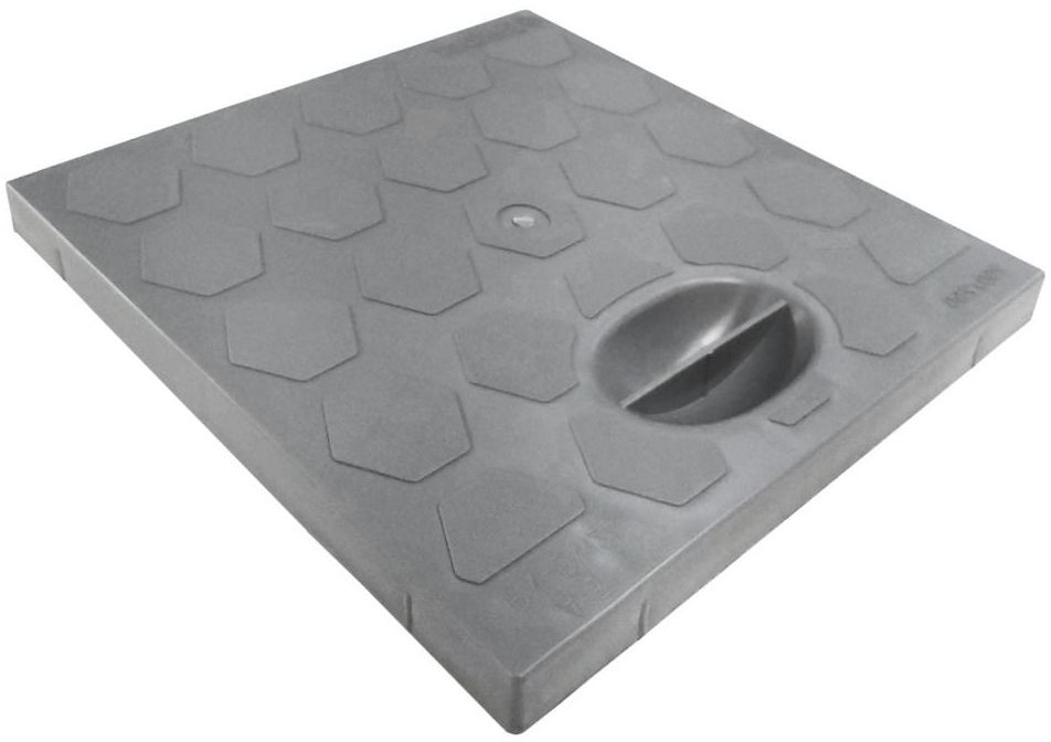 Pokrywa do studzienki 250x250 mm pełna szara