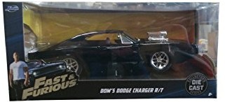 Unbekannt Fast & Furious model samochodu z metalu - Dom's 70 Dodge Charger R/T - długość 22 cm JDA97059