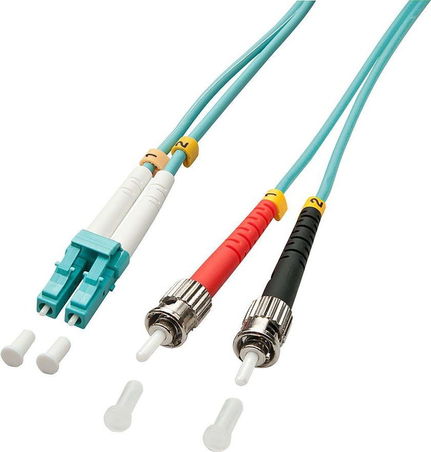 Lindy Patchcord światłowodowy LC/ST OM3 50/125um Multimode 15m 46385 46385