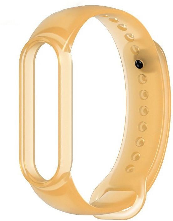 Hurtel Zamienna silikonowa opaska pasek do Xiaomi Mi Band 5 złoty